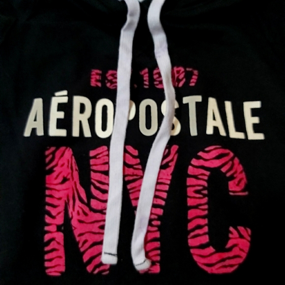Aeropostale Black Hoodie Size L - Picture 4 of 4